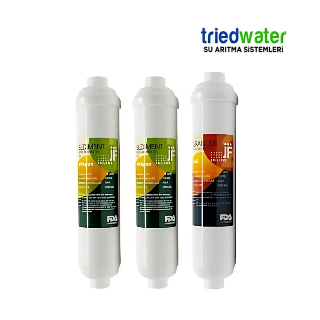 TÜM SU ARITMA CİHAZLARIYLA UYUMLU JAMMY FİLTER İNLİNE FİLTRE SETİ